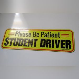 Student Driver Car Magnet NWOT